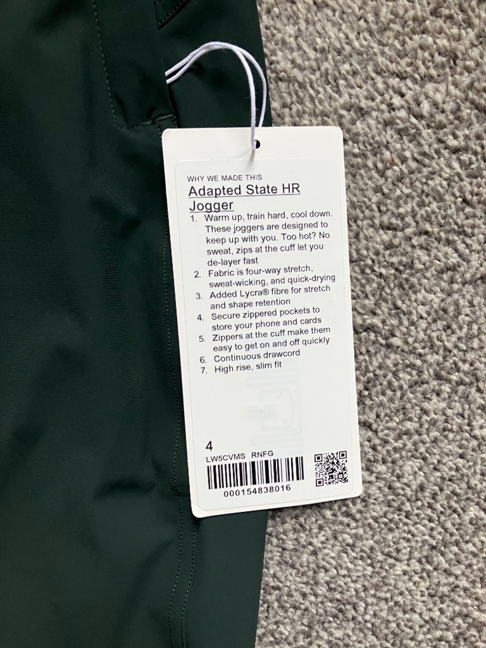 Lululemon Adapted State High Rise Joggers - Picture 4 of 5